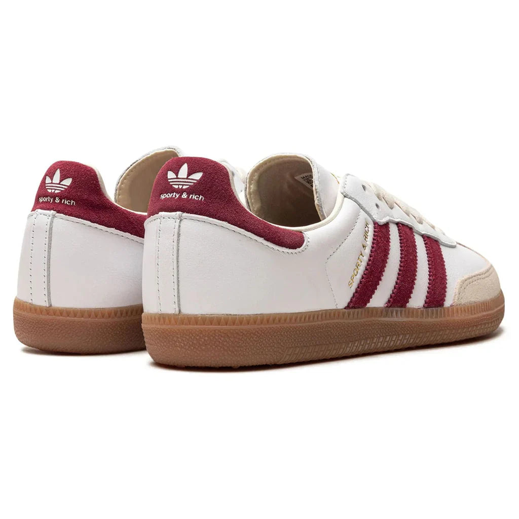 adidas Samba Sporty & Rich 'White Collegiate Burgundy'