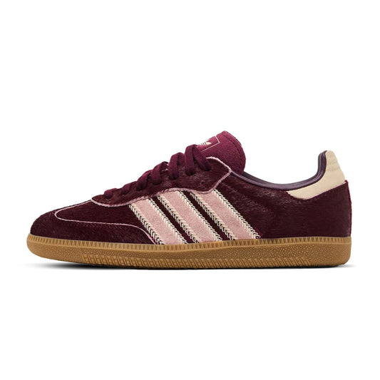adidas Samba OG Maroon Sand Strata Pony W