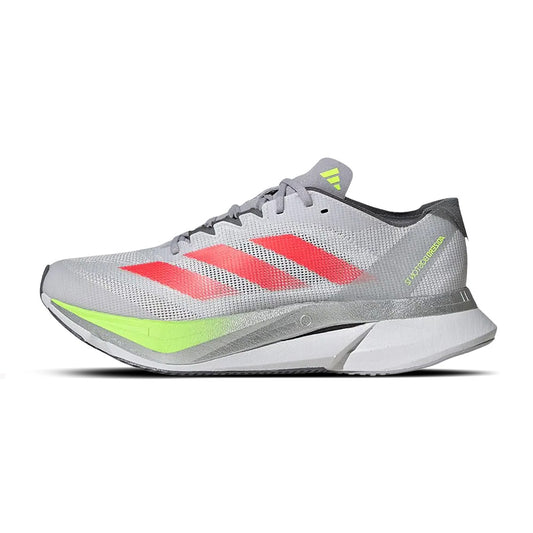 adidas Adizero Boston 12 Dash Grey Lucid Red Lucid Lemon W
