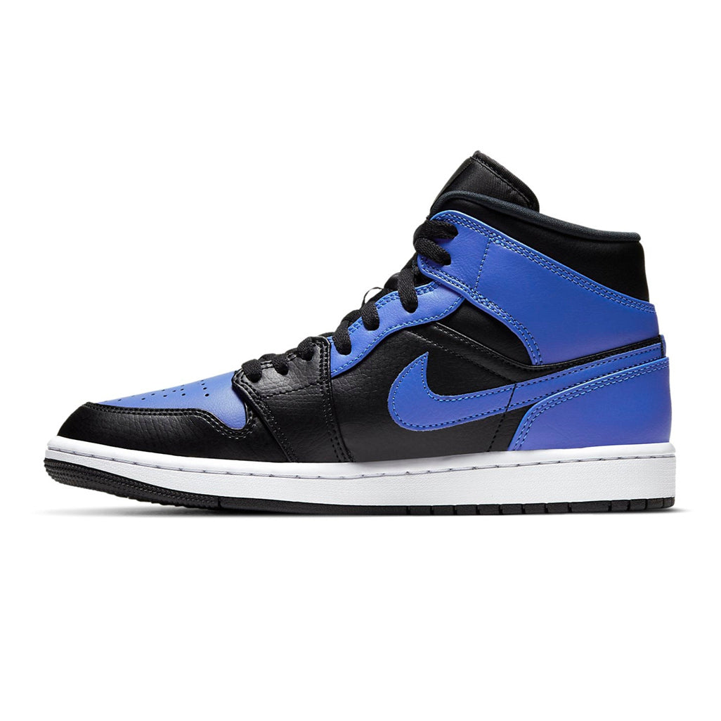 Jordan 1 Mid Hyper Royal Tumbled Leather