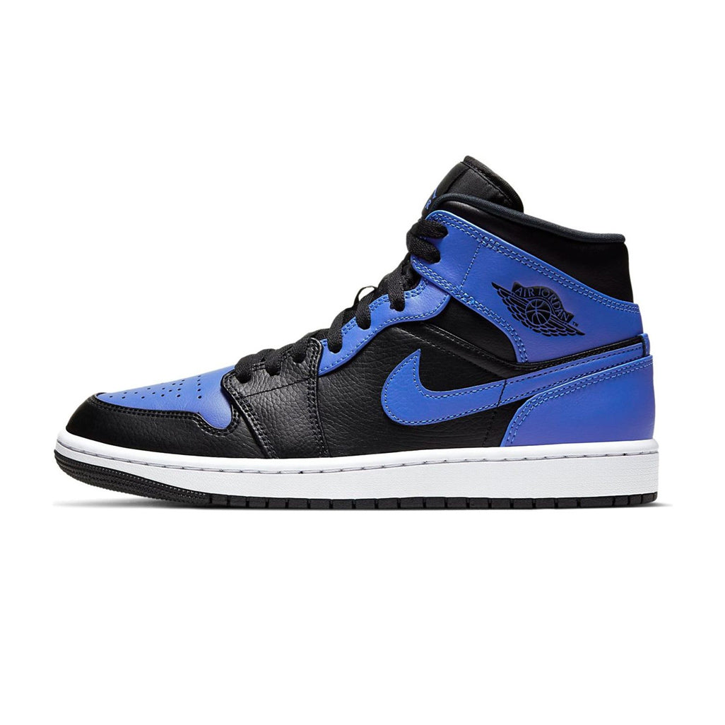 Jordan 1 Mid Hyper Royal Tumbled Leather