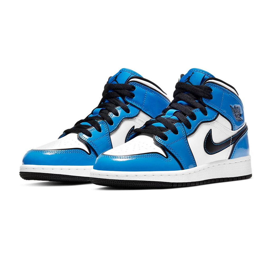 Air Jordan 1 Mid Signal Blue GS