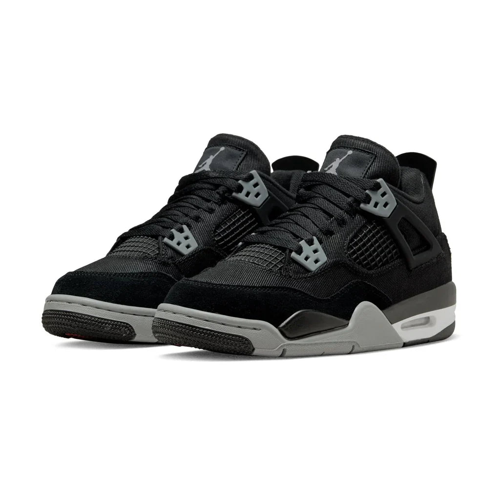 Air Jordan 4 Retro Black Canvas GS