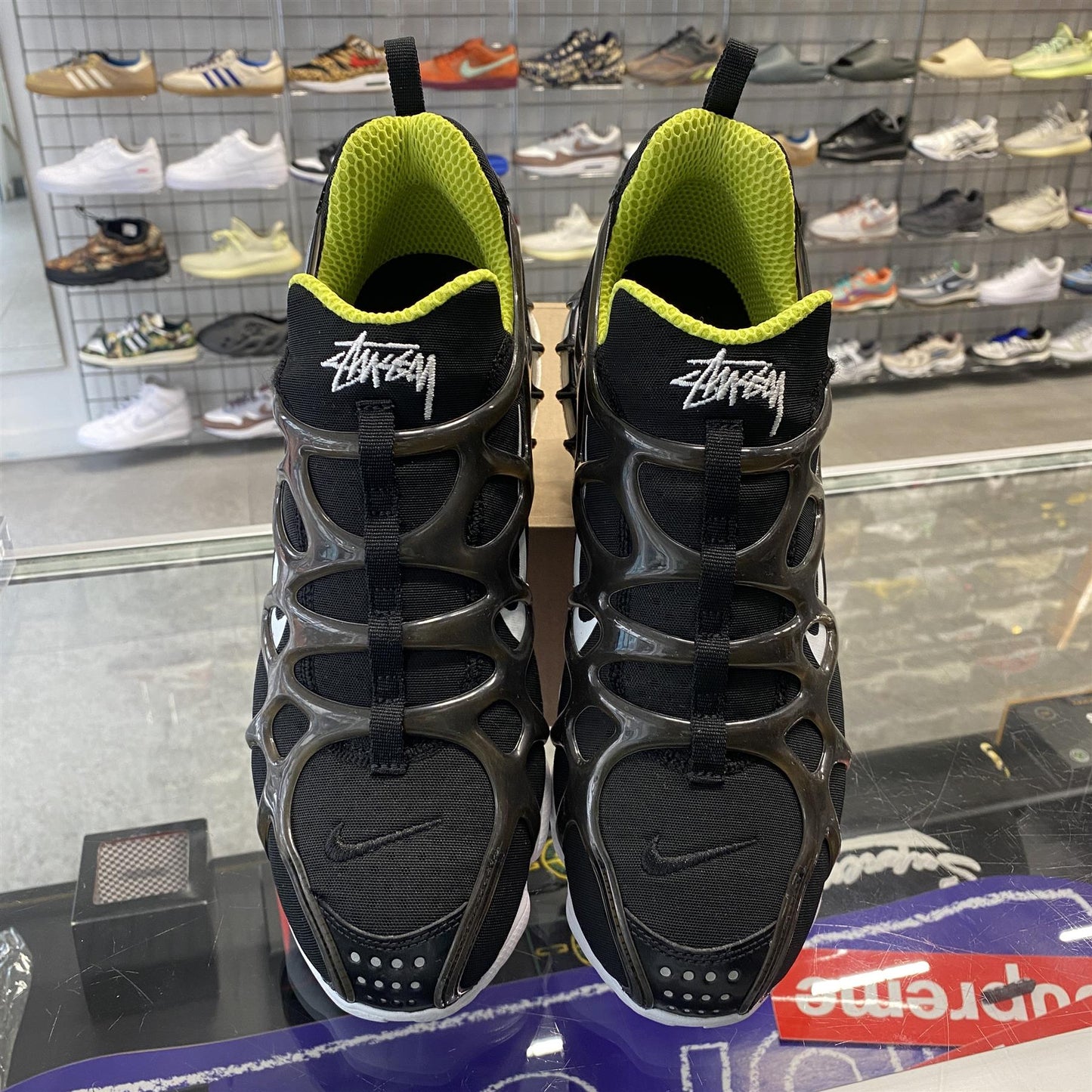 Nike Air Kukini Spiridon Cage 2 x Stussy Black UK9 (No Box)