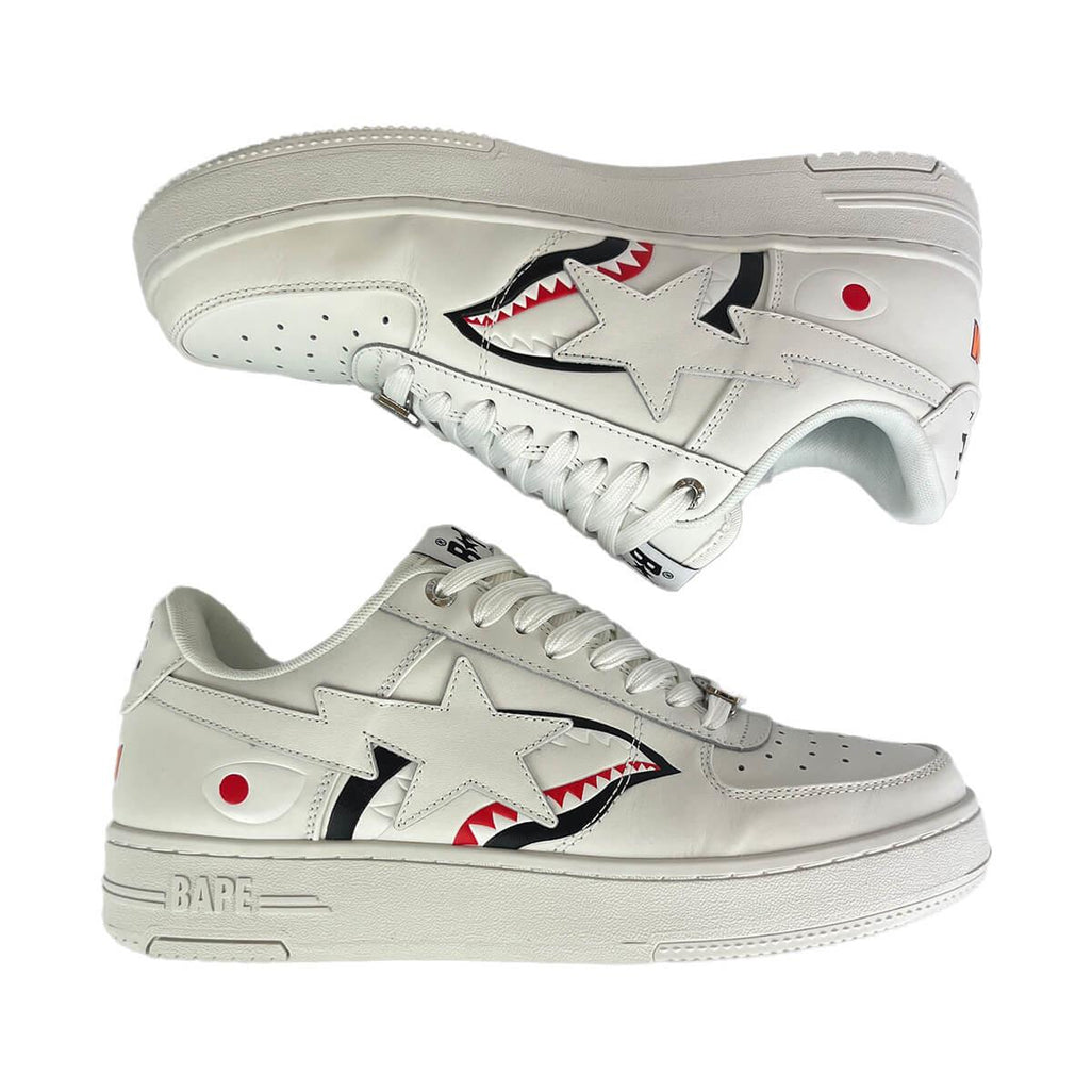 A Bathing Ape Bape Sta Low 'Shark Pack White' UK9