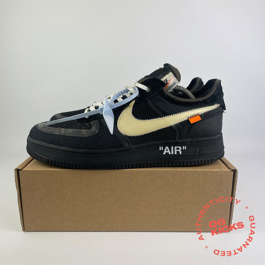 Nike Air Force 1 Low Off-White Black White UK10