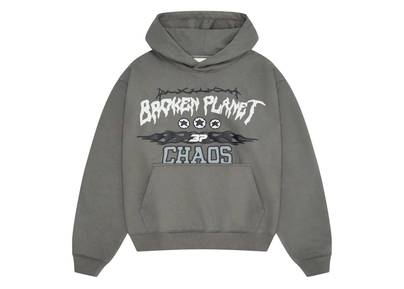 Broken Planet Chaos Hoodie Gunmetal Grey - 1