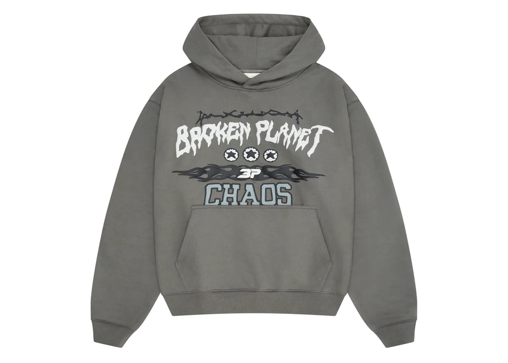 Broken Planet Chaos Hoodie Gunmetal Grey - 2