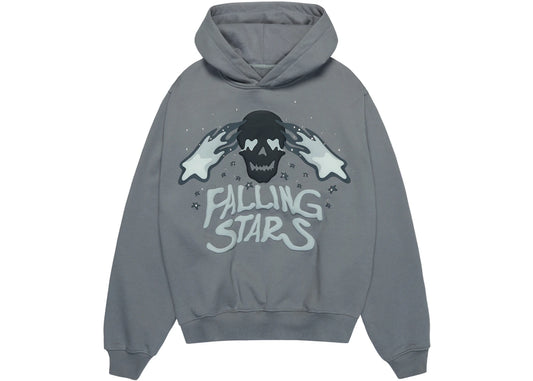 Broken Planet Falling Stars Hoodie Dark Grey - 1