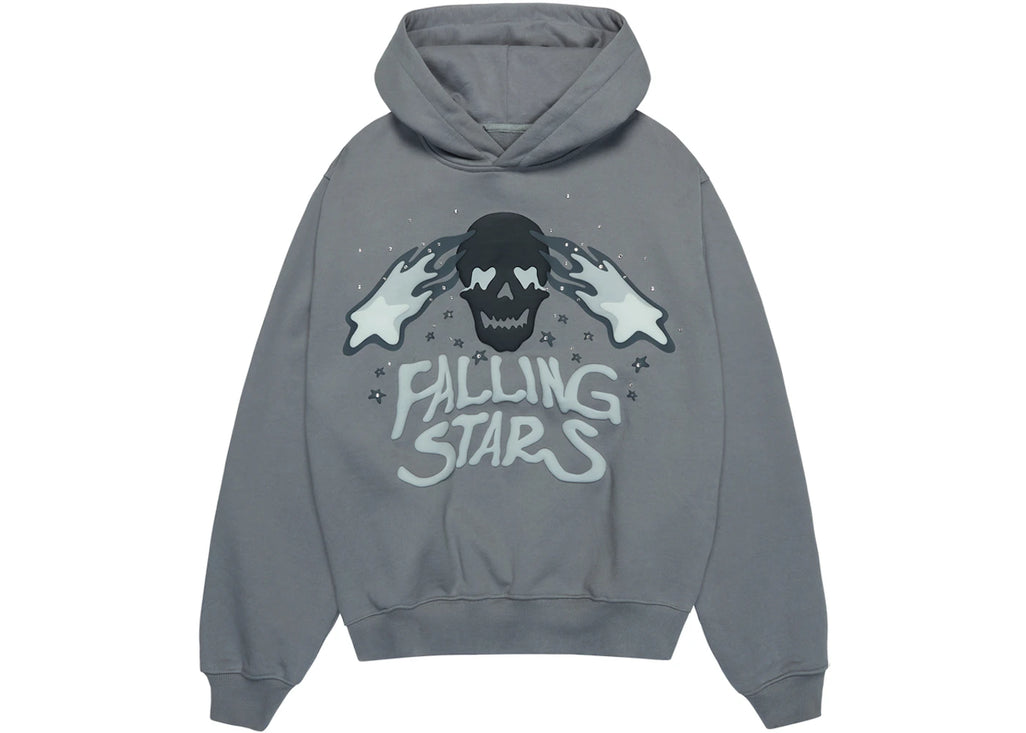 Broken Planet Falling Stars Hoodie Dark Grey - 2