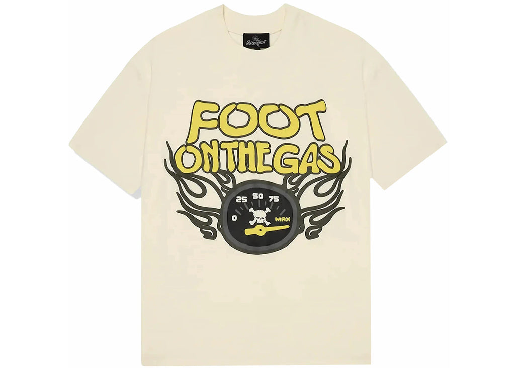 Broken Planet Foot On The Gas T-shirt Vanilla White - 1