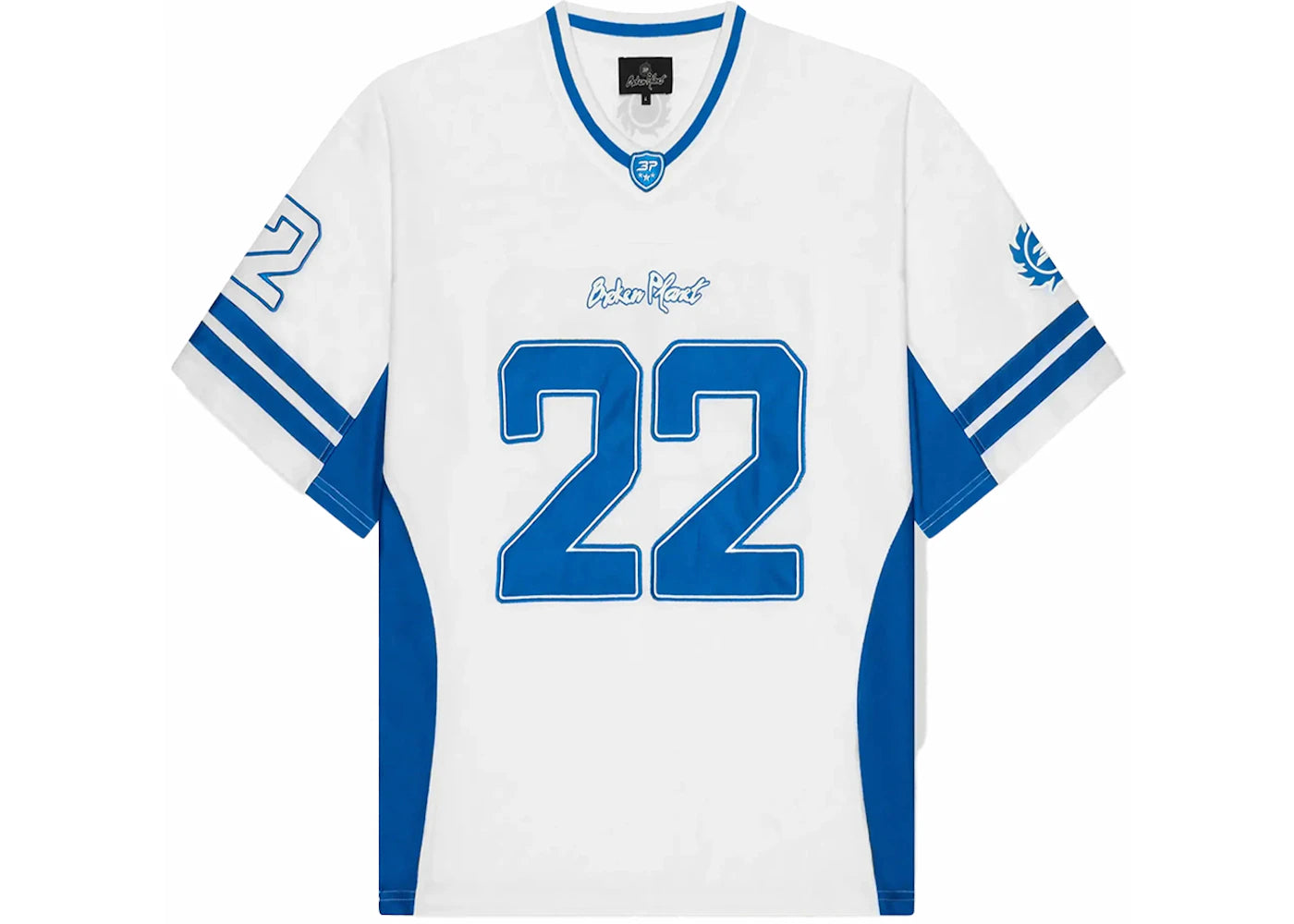 Broken Planet Football Jersey FW24 White Blue - 2