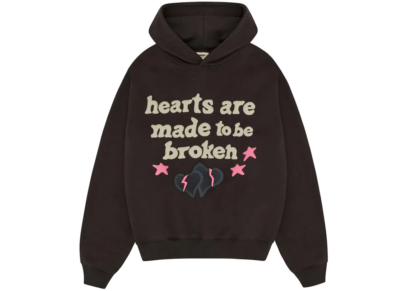 Broken Planet Hearts Hoodie Soot Black - 1