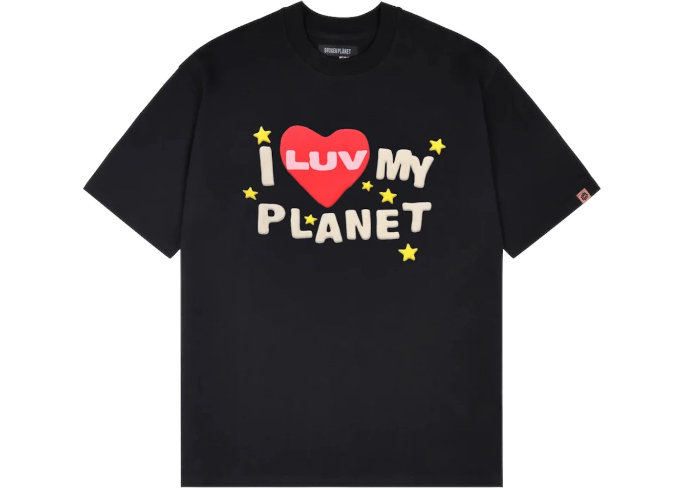 Broken Planet Luv My Planet T-shirt Midnight Black - 2