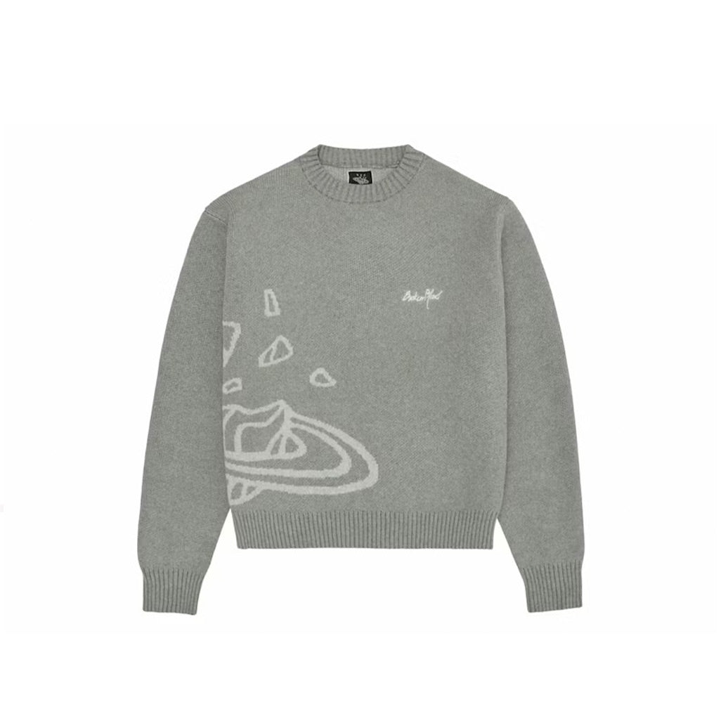 Broken Planet Knit Sweater 'Heather Grey'