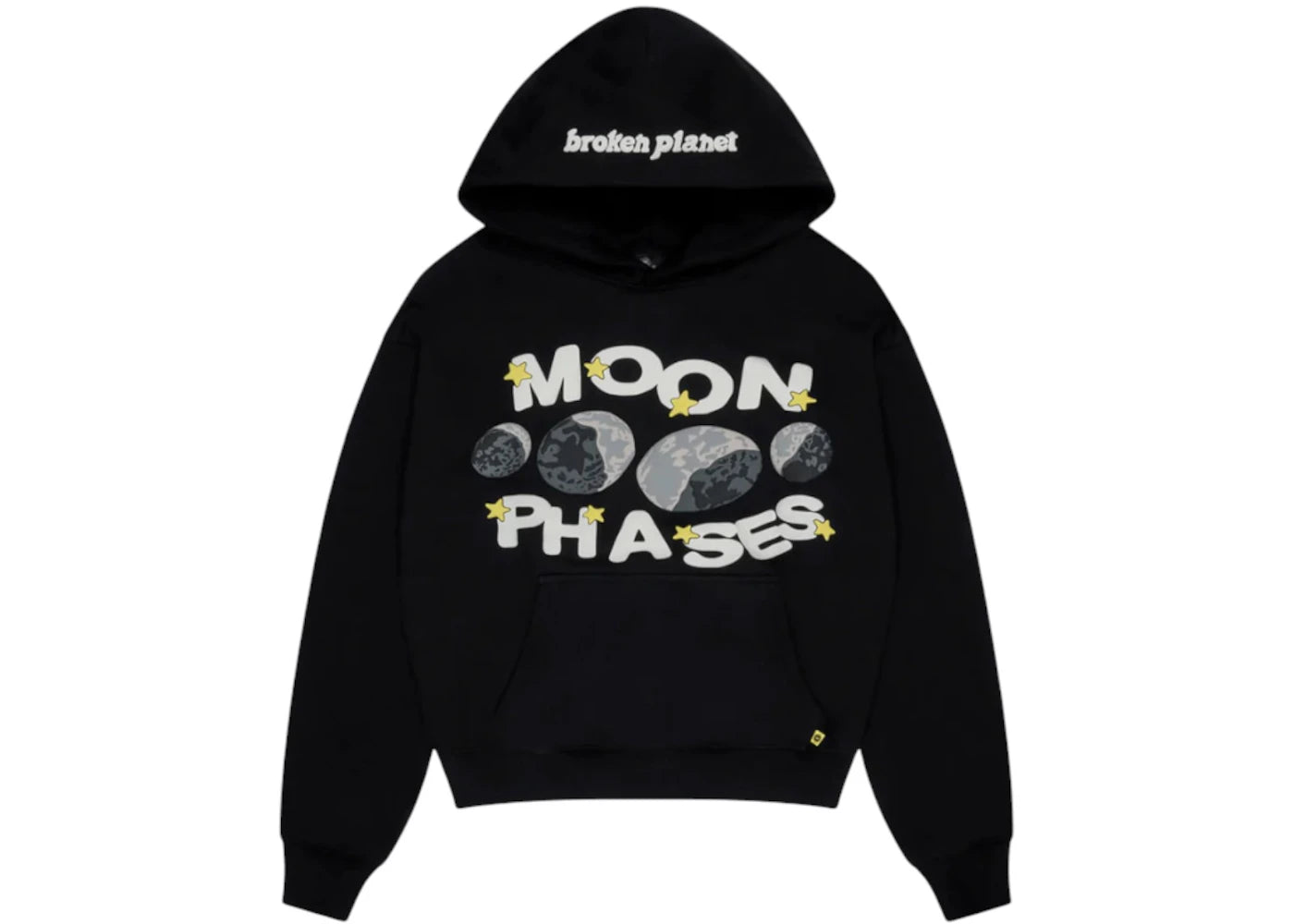 Broken Planet Moon Phases Hoodie Midnight Black - 1