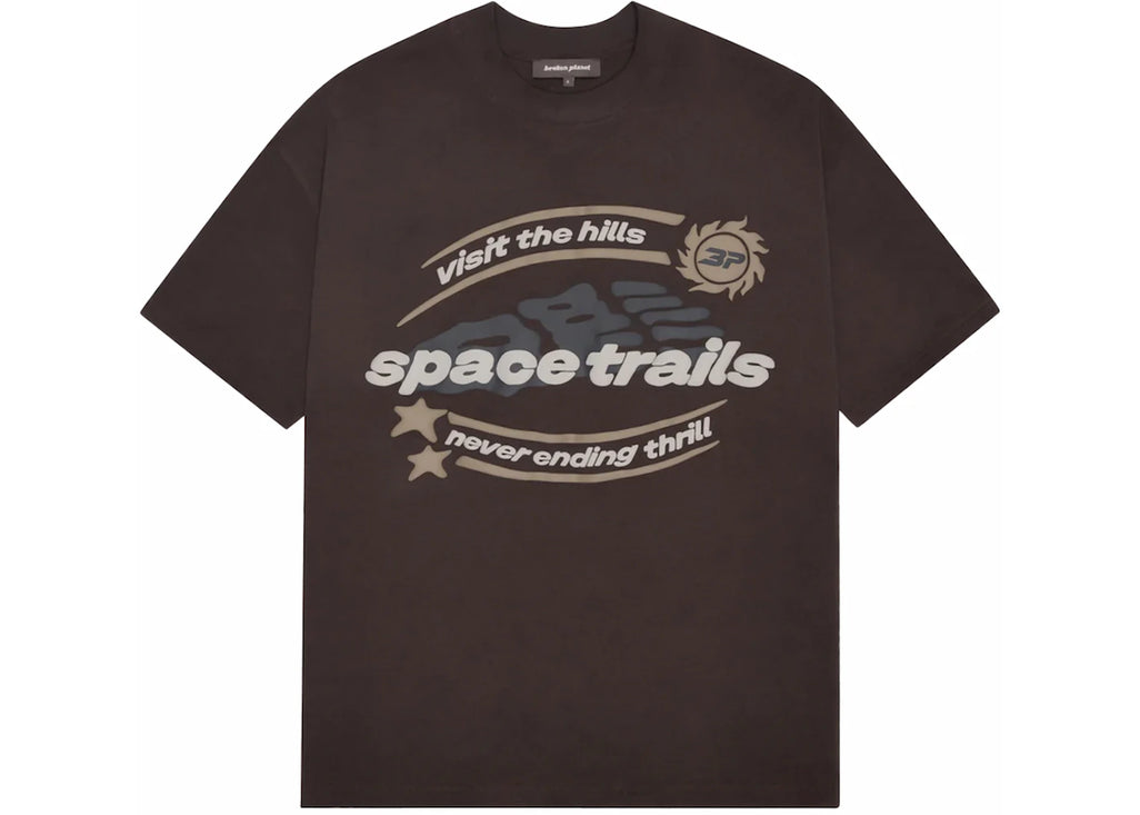 Broken Planet Space Trails T-shirt Mocha Brown - 2