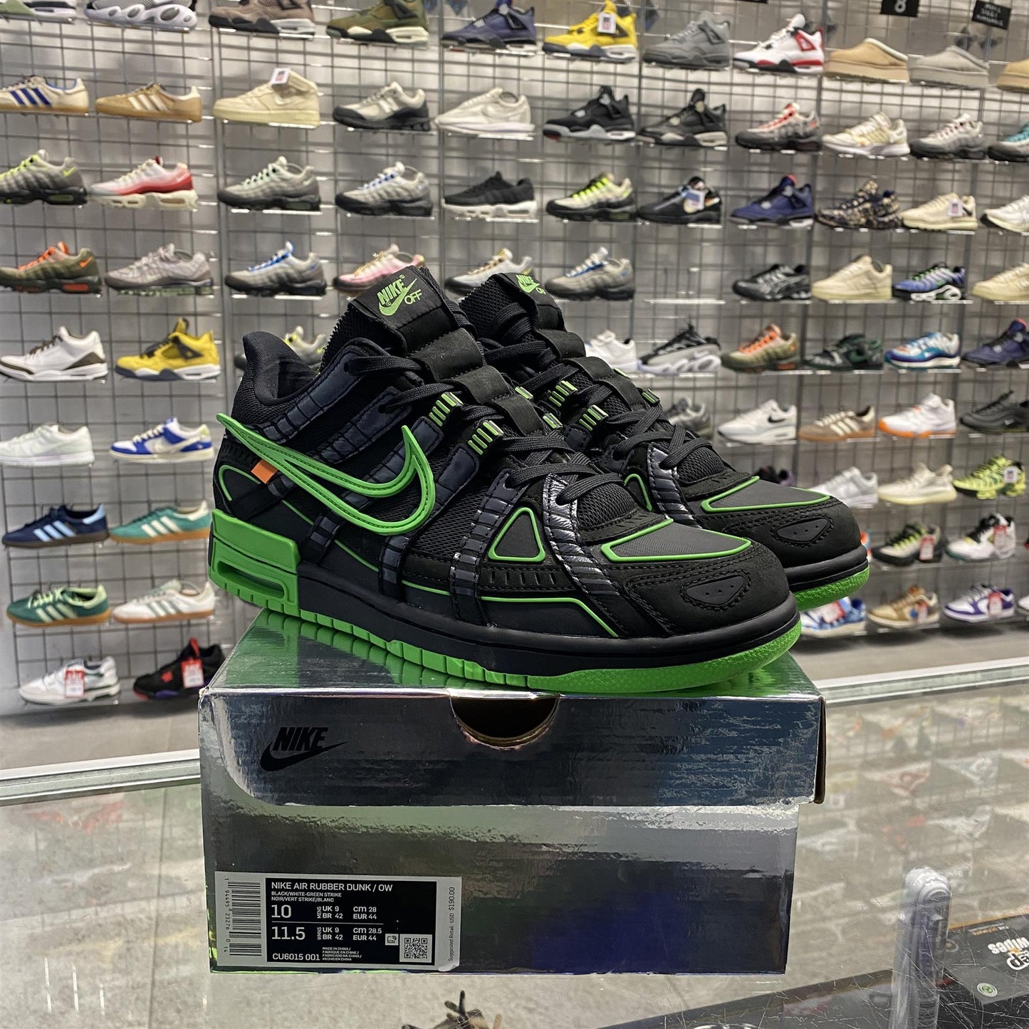 Nike Air Rubber Dunk Off-White 'Green Strike' UK9