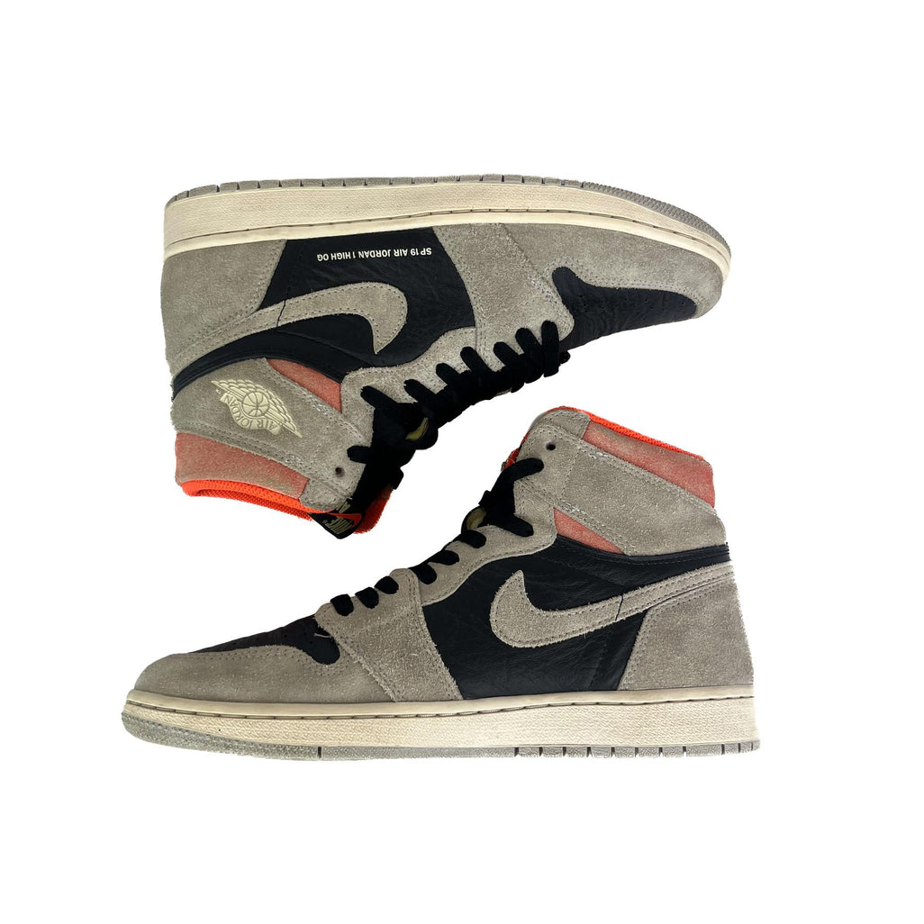 Jordan 1 Retro High 'Neutral Grey Hyper Crimson' (No Box) UK7.5