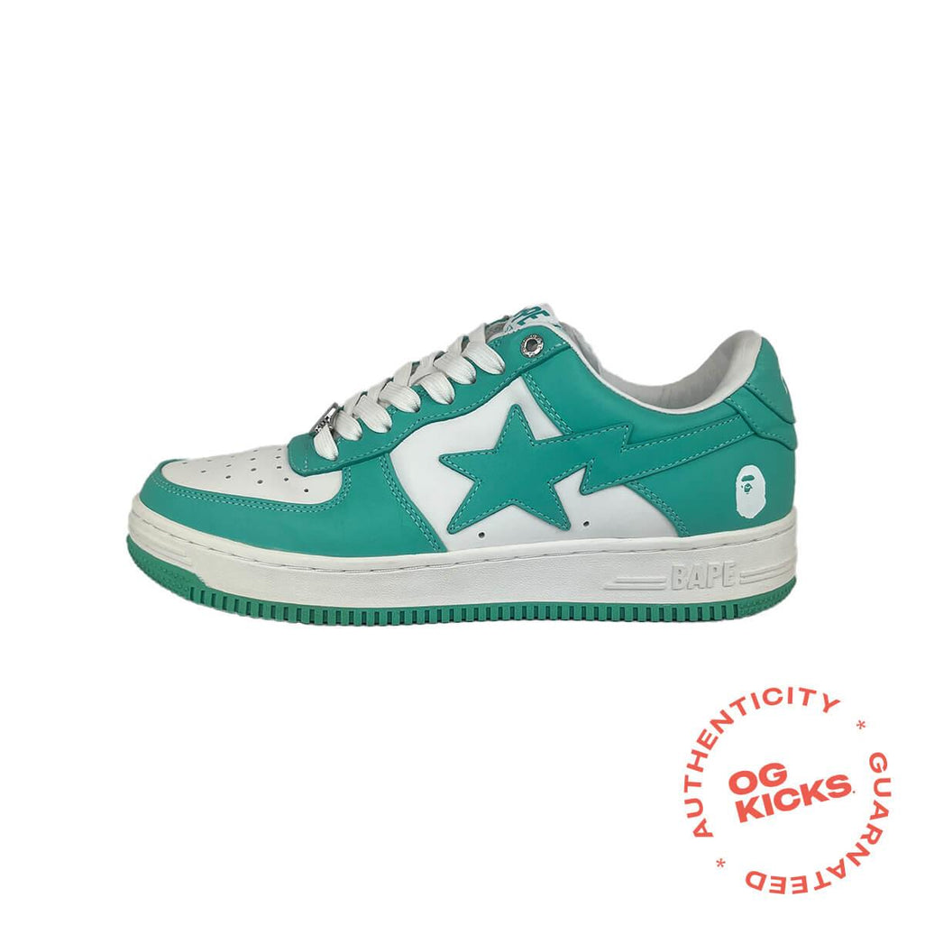 A Bathing Ape Bape Sta 'White Green (2022)' UK9