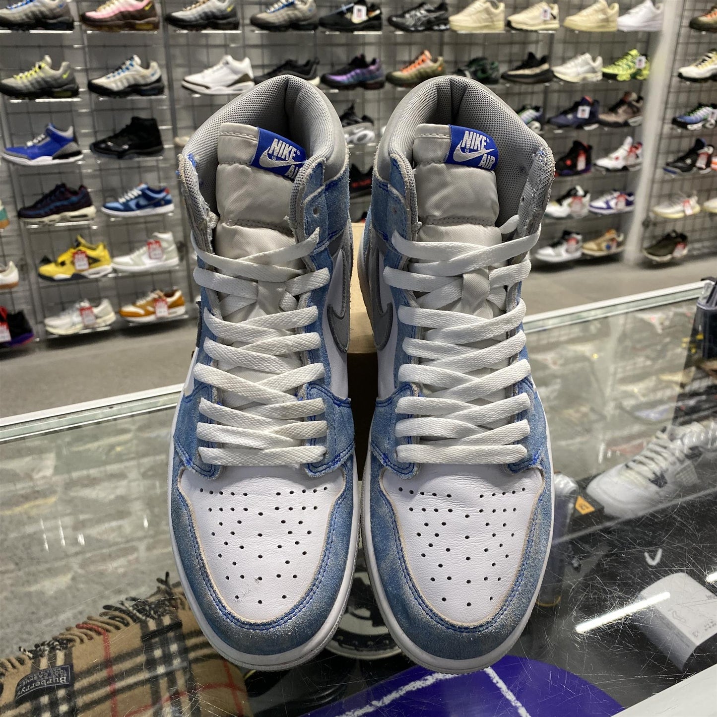 Jordan 1 Retro High 'Hyper Royal Smoke Grey' UK8 (No Box)