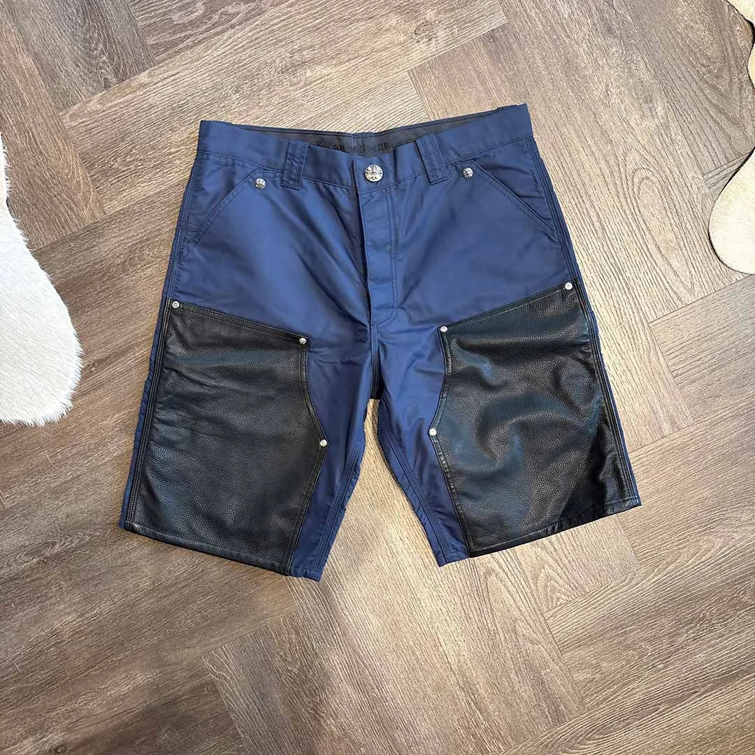 Chrome Hearts Carpenter Cargo Shorts Blue Black - 2