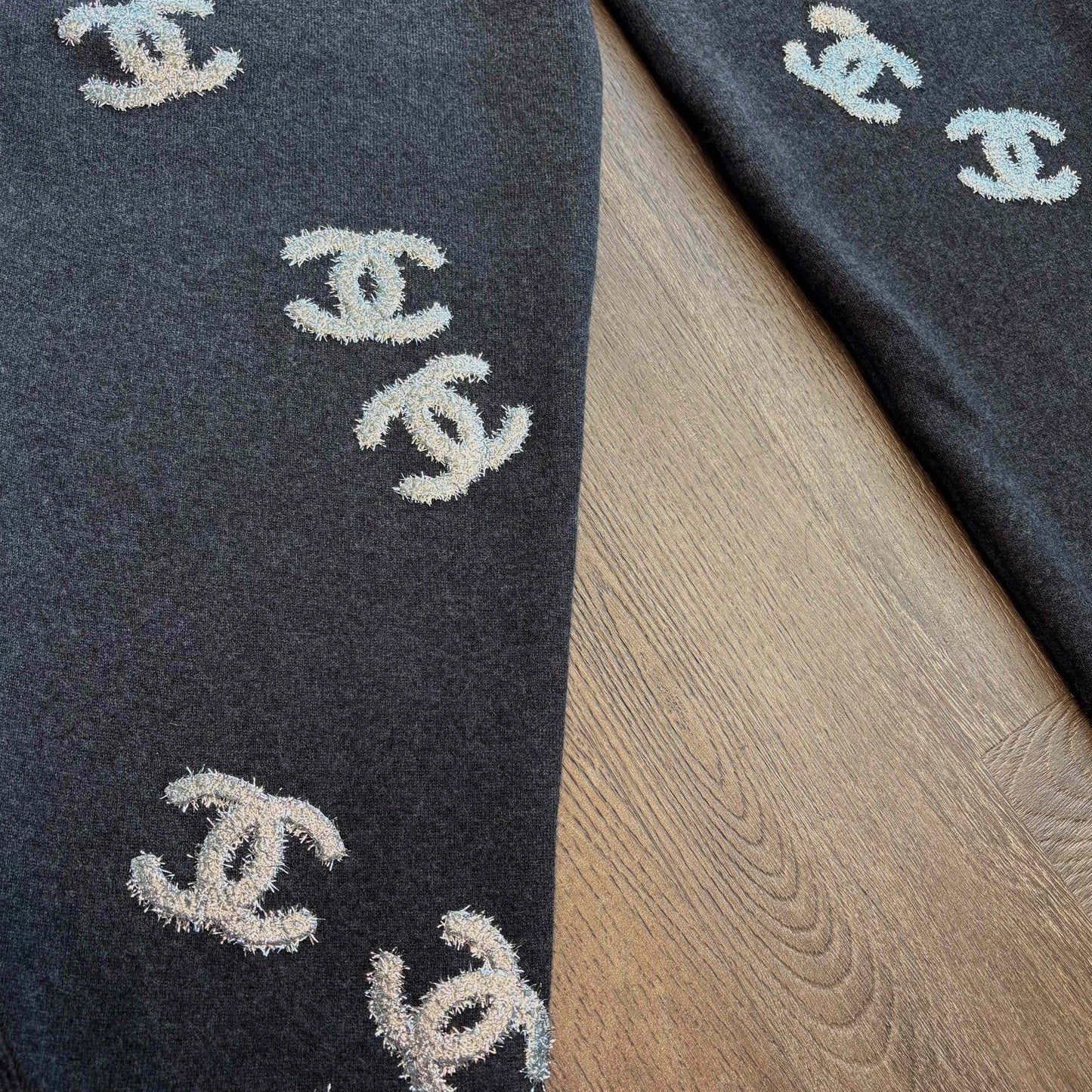 Chrome Hearts Chanel Grey Monogram Sweatpants - 3