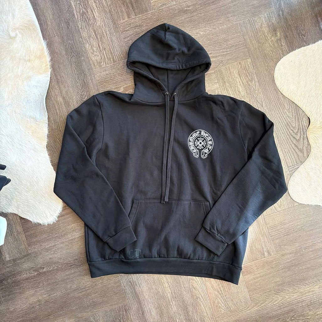 Chrome Hearts Horseshoe Hoodie Black London - 3