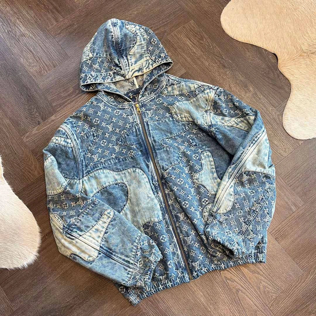 Chrome Hearts Louis Vuitton Denim Monogram Jacket - 2