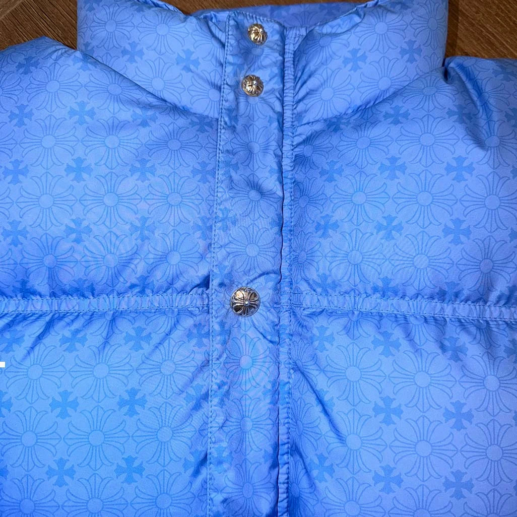 Chrome Hearts Marlowe Blue Puffer Jacket - 8