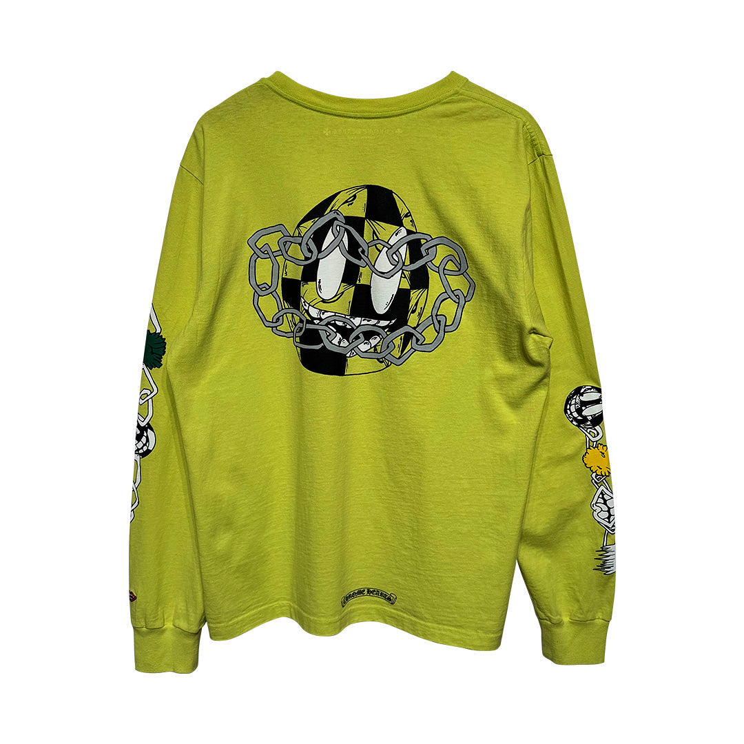 CHROME HEARTS ロンT matty boyデザイン Chrome Hearts Matty Boy Link Long Sleeve T-Shirt Green – OG Kicks