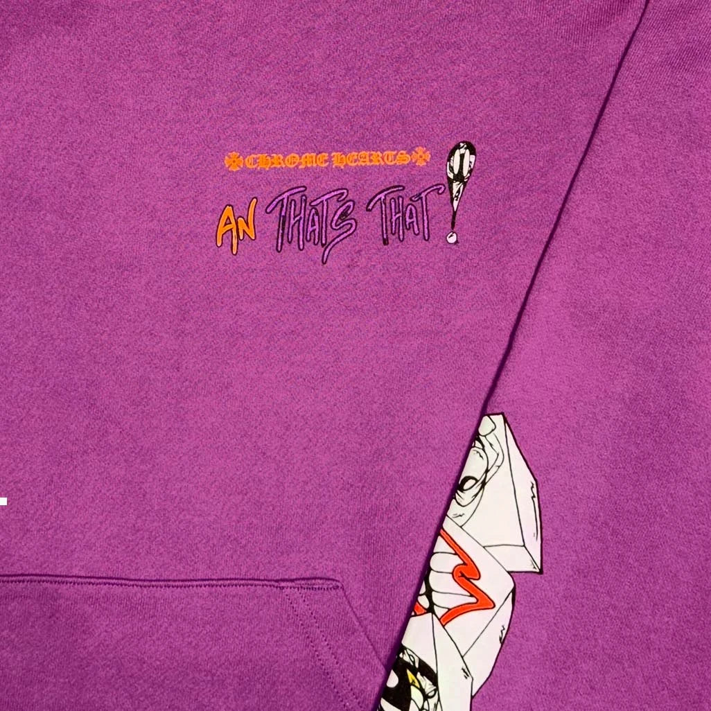 Chrome Hearts Matty Boy More Not Less Purple Hoodie - 5