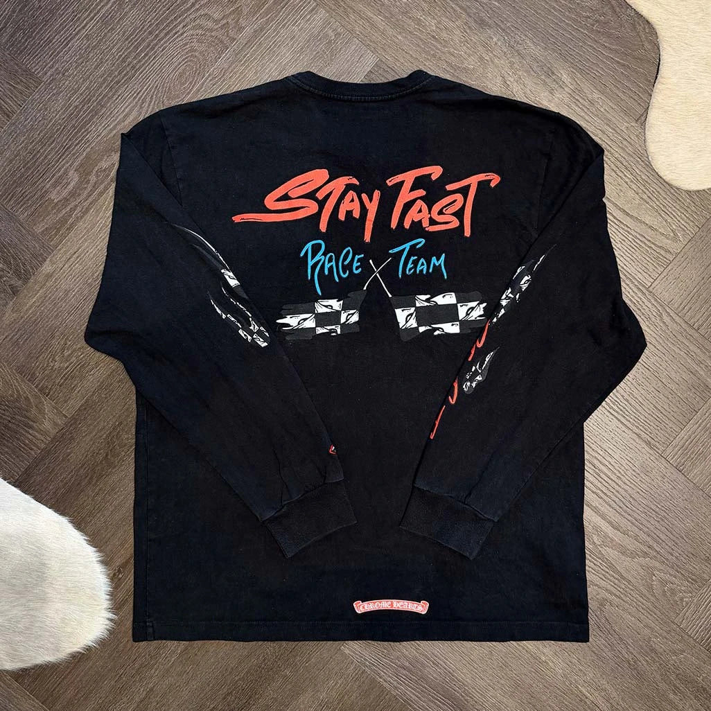 Chrome Hearts Matty Boy Stay Fast T-shirt Black - 2