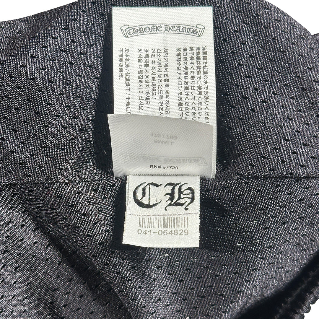 Chrome Hearts Mesh Varsity Shorts Black - 6