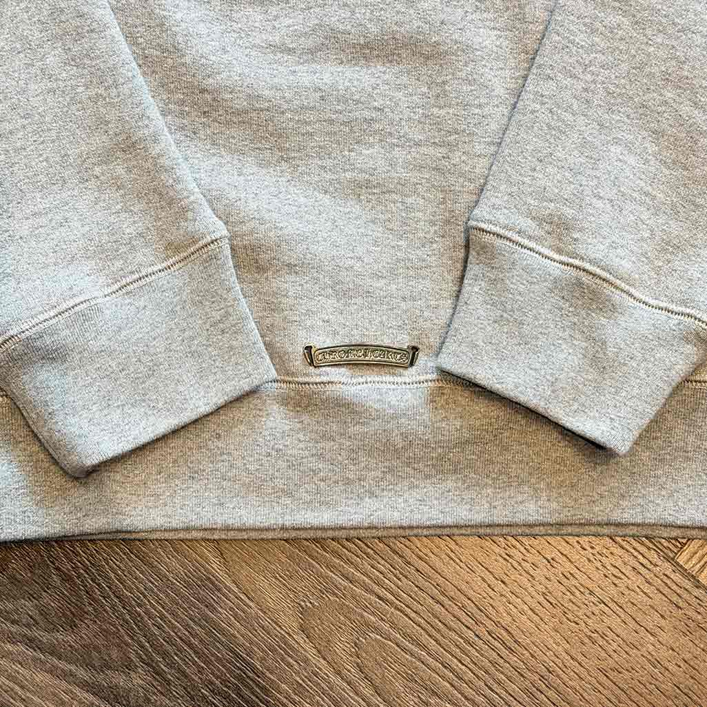 Chrome Hearts Paper Jam Triple Cross Hoodie Heather Grey