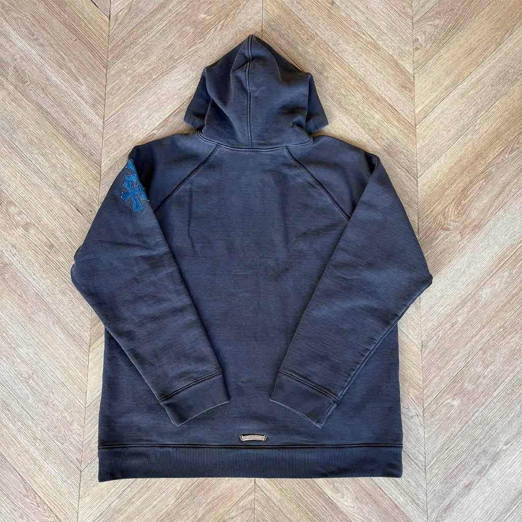 Chrome Hearts Paper Jam Navy Blue patch Hoodie