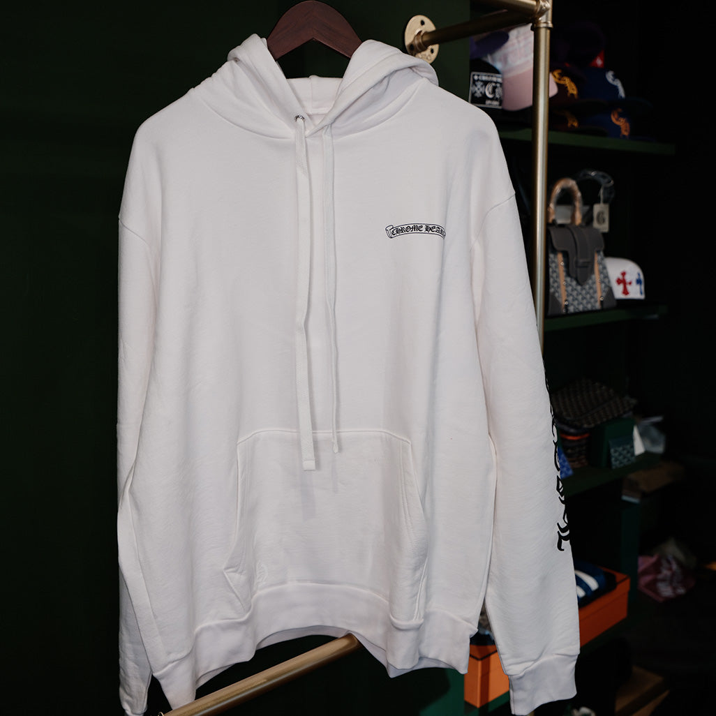 Chrome Hearts Rolling Stone White Blue Hoodie