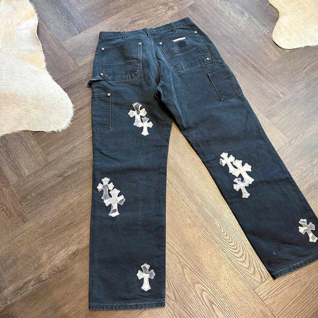 Chrome Hearts Sex Record Grey White Camo Denim - 2