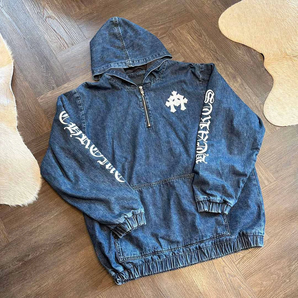 Chrome Hearts Triple Patch Denim Jacket Blue - 4