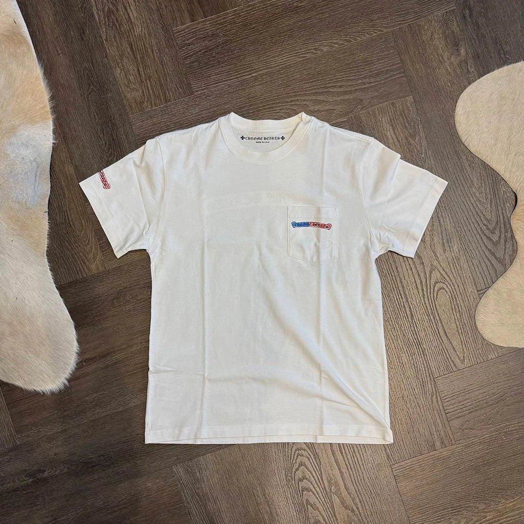 Chrome Hearts USA White Scroll T-Shirt - 1