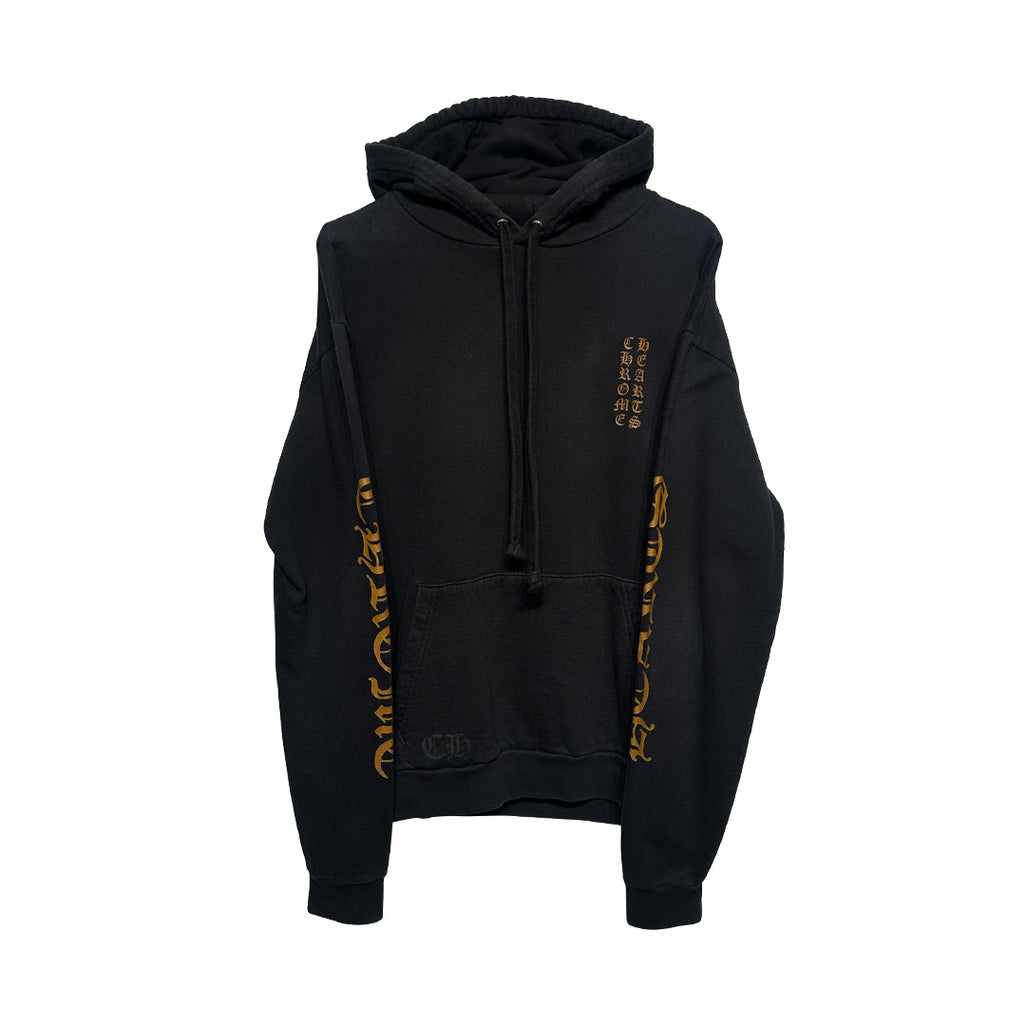 Chrome Hearts Vertical Logo Hoodie Black Brown - 1