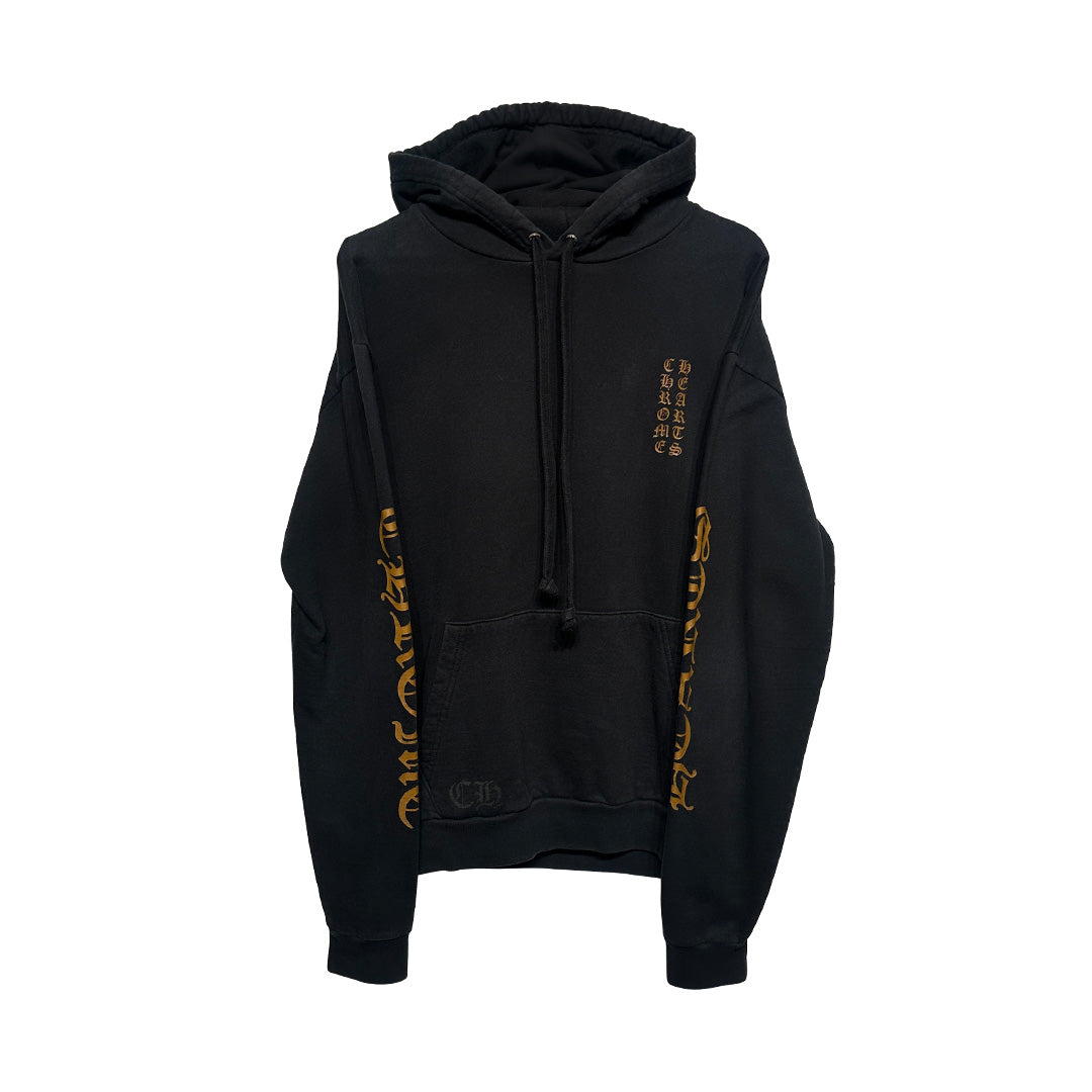 Chrome Hearts Vertical Logo Hoodie Black Brown - 1
