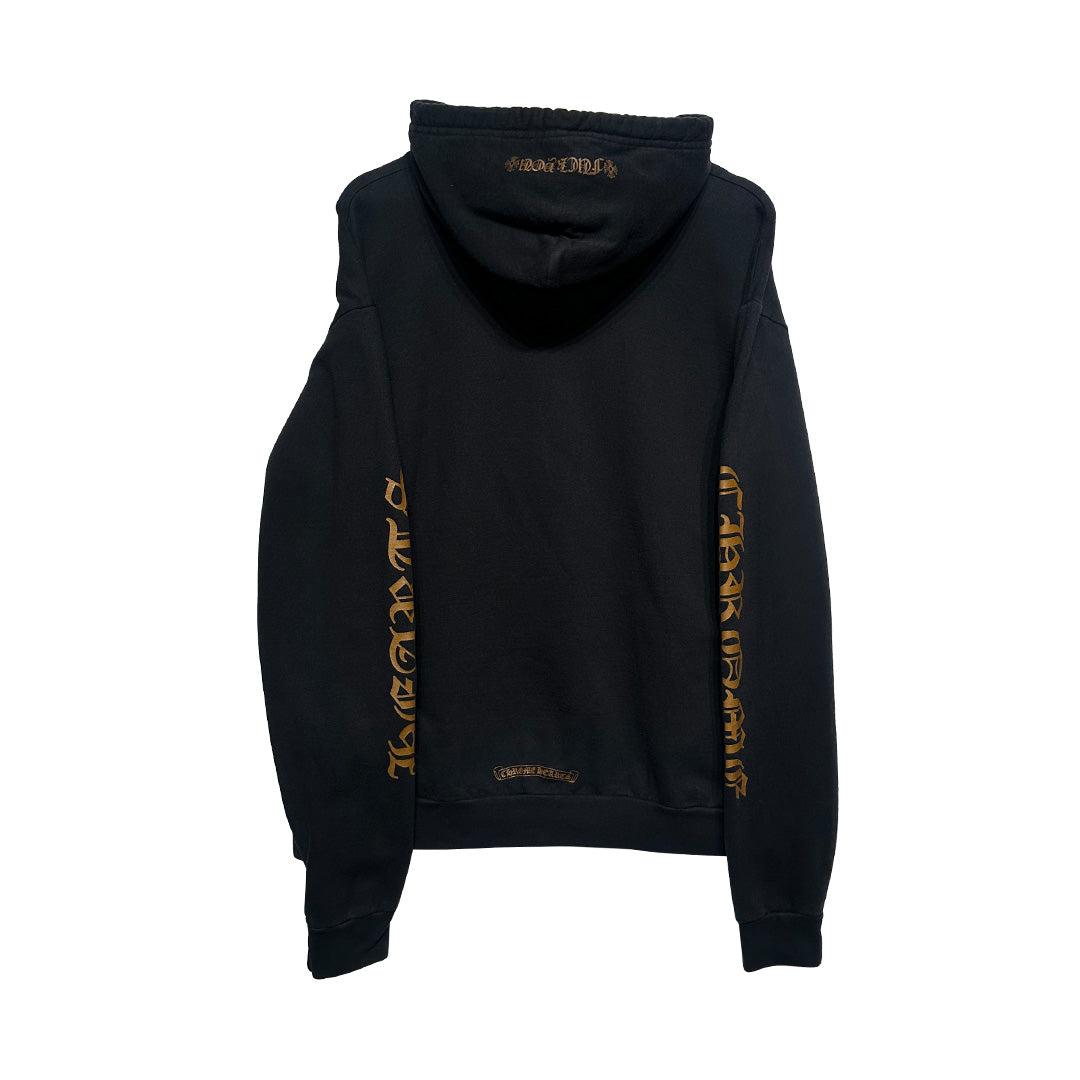 Chrome Hearts Vertical Logo Hoodie Black Brown - 2