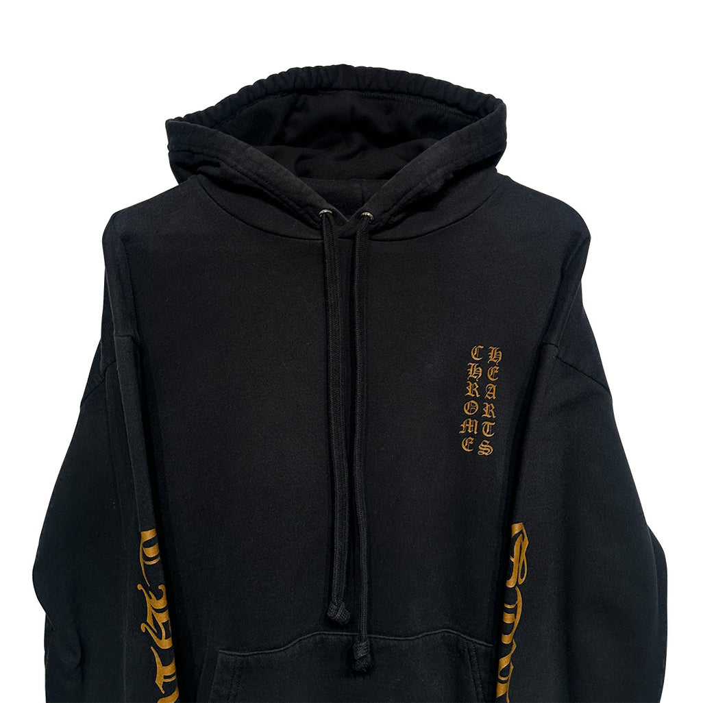 Chrome Hearts Vertical Logo Hoodie Black Brown - 3