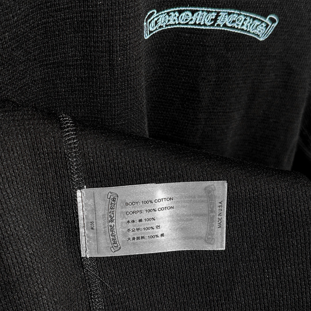Chrome Hearts Waffle Long Sleeve Black Blue - 4