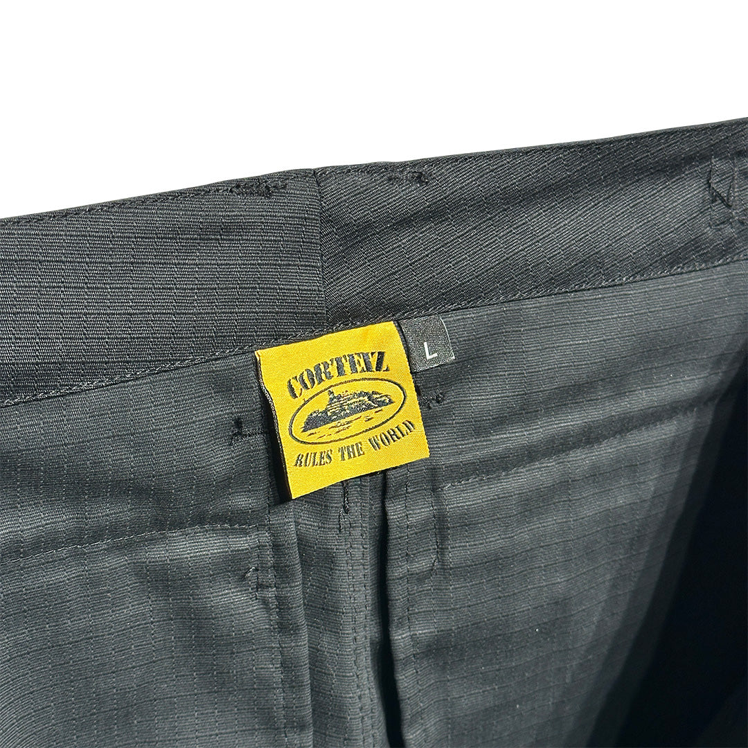 Corteiz Guerillaz 21' Cargo Shorts Olive Green - 3