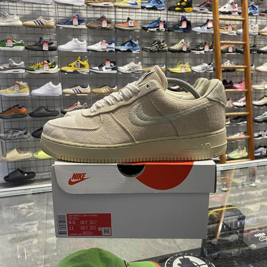 Nike Air Force 1 Low Stussy 'Fossil' UK8.5