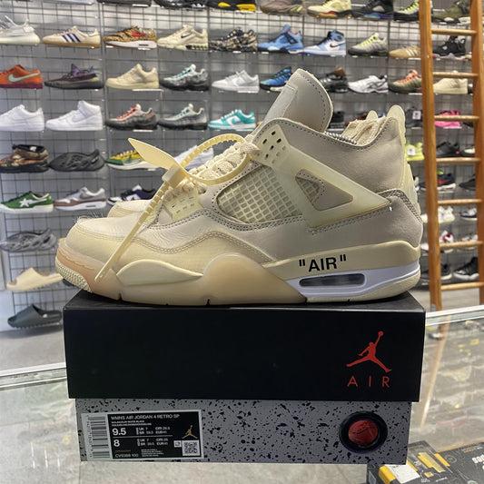 Jordan 4 Retro Off-White 'Sail' UK7