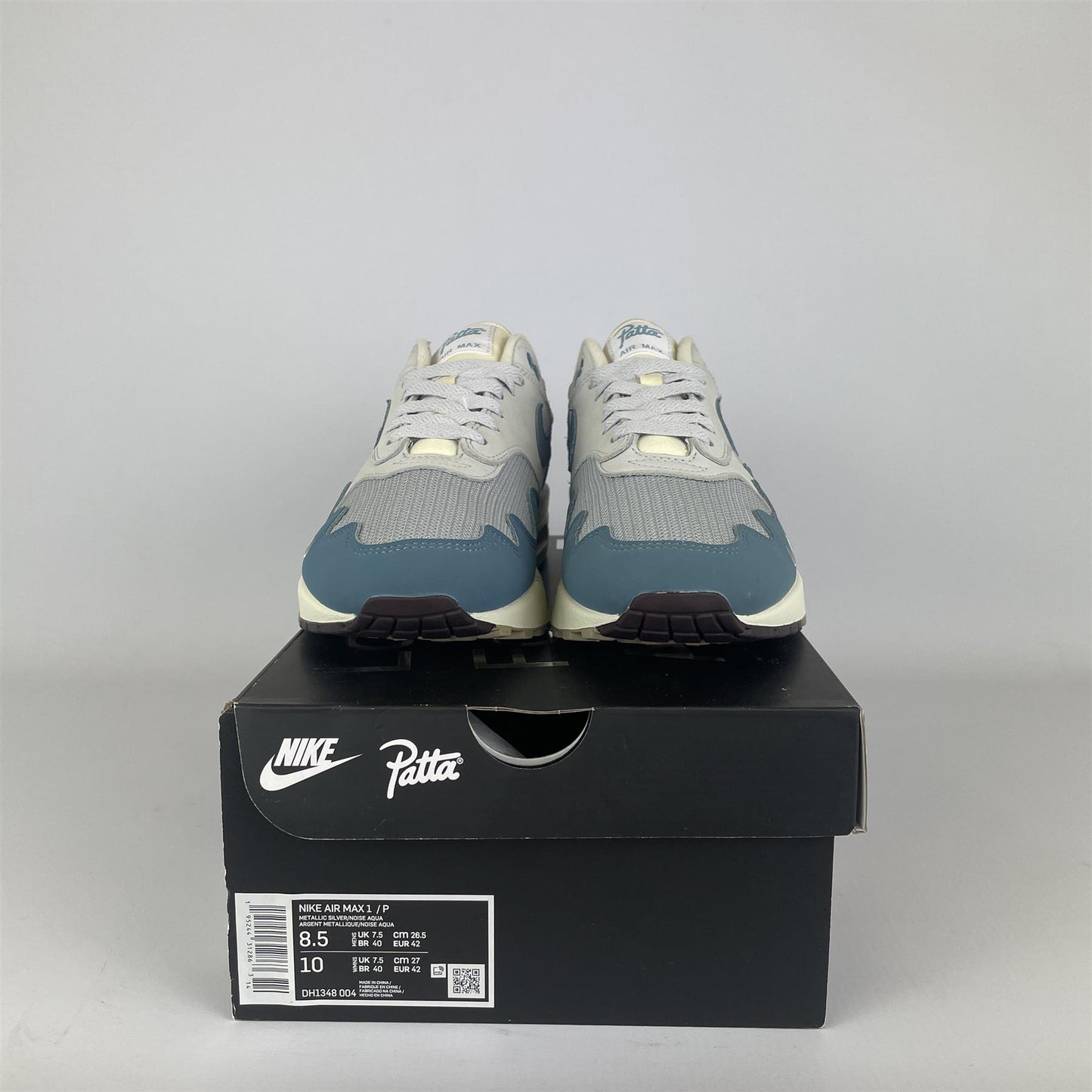 Nike Air Max 1 Patta Waves Noise Aqua (with Bracelet) UK7.5