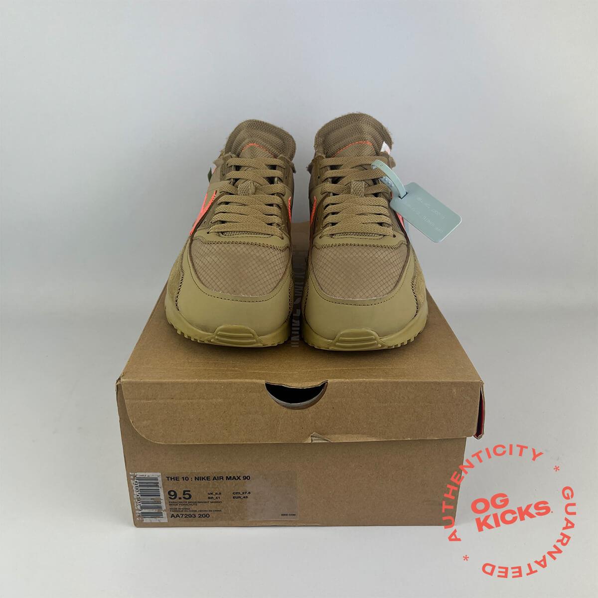 Nike Air Max 90 Off-White Desert Ore UK8.5